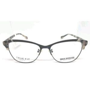 True Religion Womens Eyeglasses Frame TRU Maya Black 55-16-145